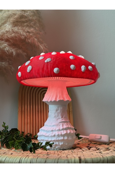 Dante Craft Muscaria Dekoratif Mantar Lamba – Doğa Temalı Dekor