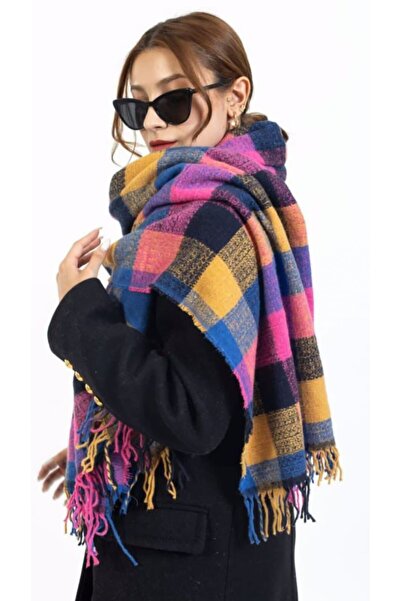 AlwayShawl Kışlık Panço Omuz Şal