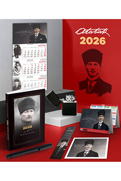 Halk Kitabevi Agenda Comandantului Ataturk 2026 - Calendar de perete pentru v...