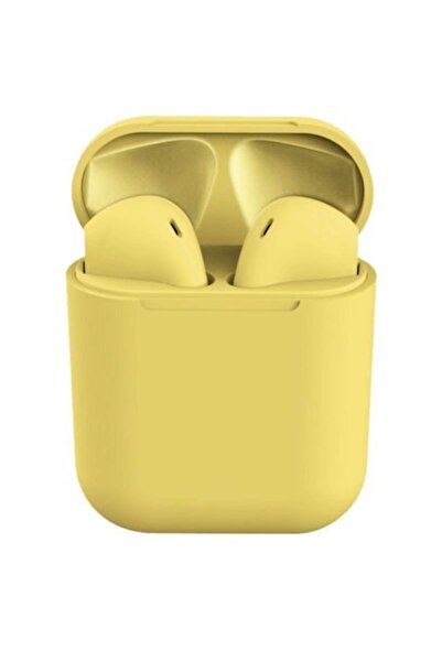 BeSmart Wireless Earbuds, InPods 12s, Yellow Matte, for iOS & Android, Bluetooth 5.0, Bass Boost