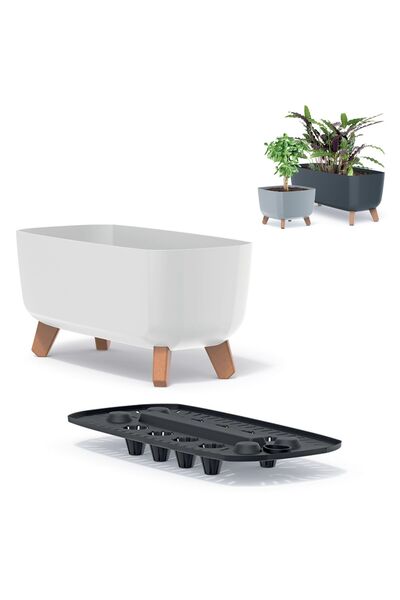 Other Ghiveci GRACIA CASE DGCL400 cu picioare | Alb