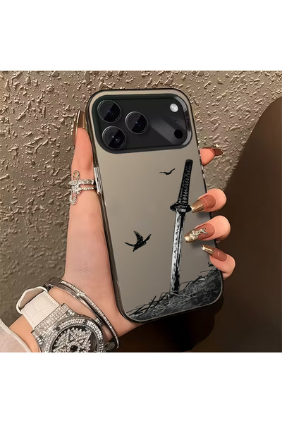 Caseji İphone 17 Pro Max Uyumlu Samuray Kılıcı Telefon Kılıfı MK01A