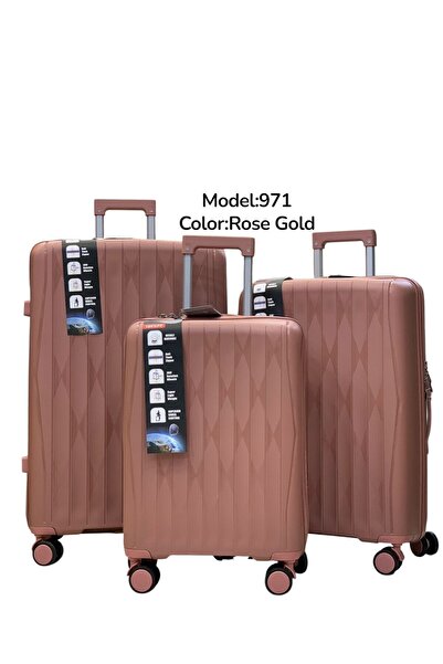 ELEGANT G حقيبة سفر بعجلات - مجموعة من 3 قطع - بعجلات دوارة (20 بوصة + 24 بوص...