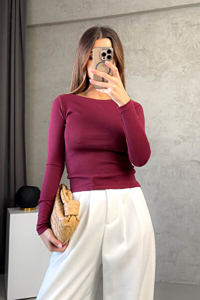 ModaPlaza Tricou cu mânecă lungă pentru femei