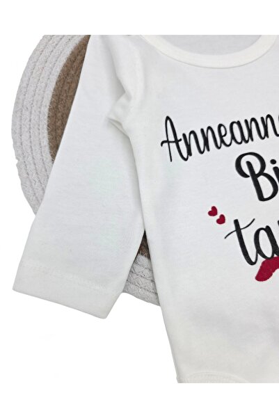 Egelite One of Grandma's Grandchildren, Printed Long Sleeve, 100% Cotton Baby Snap Bodysuit / Zıbın / Undershirt