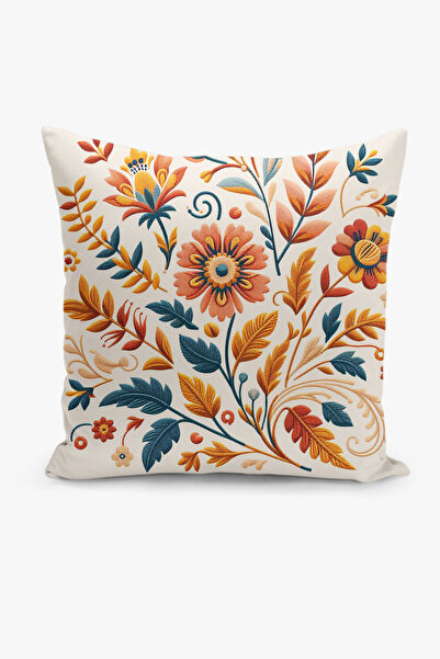 Filamente Husă de pernă cu imprimare digitală pe două fețe, cu aspect de brod...