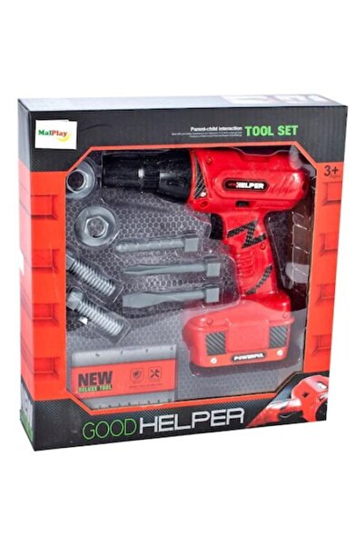 dalimag Cordless Drill with Accessories for Kids, Good Helper 17x5x18 cm