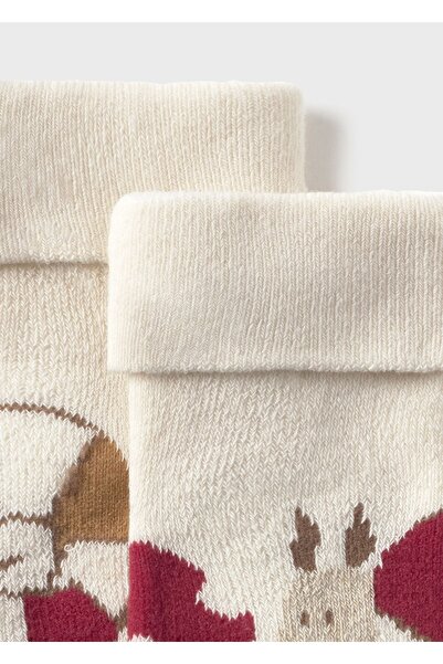 MAYORAL Baby Girl Patterned Socks Beige 9919