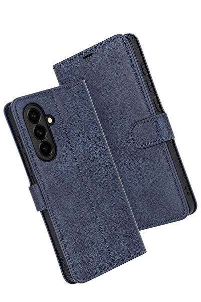 UnDePlus Samsung Galaxy A17 Kılıf Deri Deluxe Cüzdanlı Kapaklı Case Altın