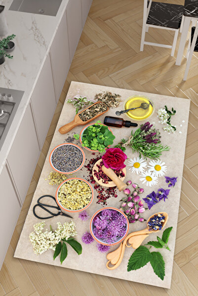 HalıOnline Dijital Baskılı Makinede Yıkanabilir Antialerjik Kaymaz Leke Tutma...