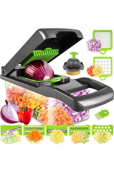Generic ADVENTURE ALLEY 14 in 1 Food Chopper, Vegetable Chopper, Onions Chopp...