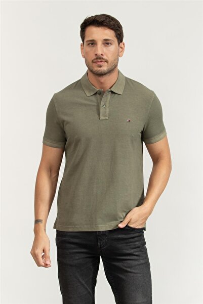 Tommy Hilfiger Erkek Polo Yaka T-Shirt Yeşil