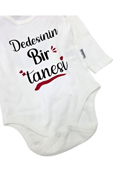 Egelite Long-Sleeved, 100% Cotton Baby Snap-On Bodysuit / Romper / Undershirt with the Print of One of His Grandfather's Children.