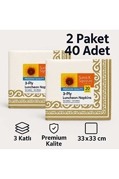 CKM silikon Suna K Signature Collection – Premium Desenli Peçete