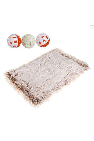 OEM Fluffy Cotton Mat with 3 Balls Included for Dogs and Cats 61x38 cm