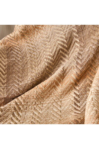 ASPARTAM Soft Nevira Cotton Tv Blanket - Beige - 130X170 cm