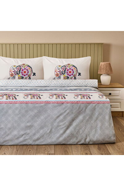 MATMEL طقم غطاء لحاف فردي من سوفت رابسودي - أبيض / ملون