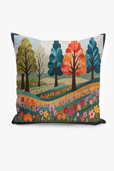 Filamente Husă pentru pernă cu imprimare digitală pe două fețe Aspect matlasa...