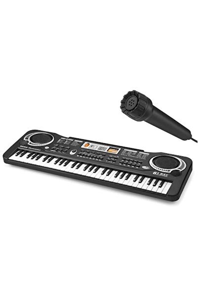 dalimag Tastatură electronică pentru copii, 61 de taste, instrument multifuncțional, include microfon