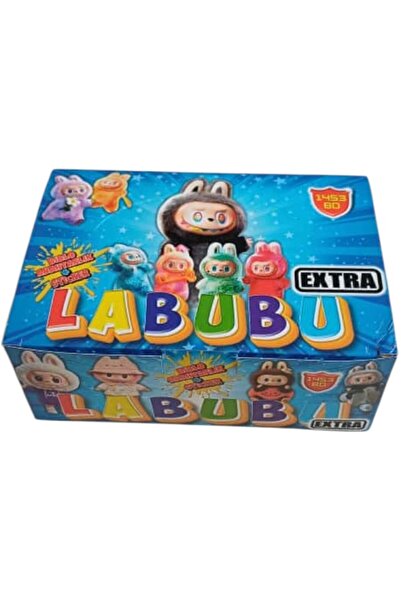 LABUBU Ekstra Oyun Kağıtları 48 Mini Kutu Her Kutuda 3 Karakter Sticker + 1 B...