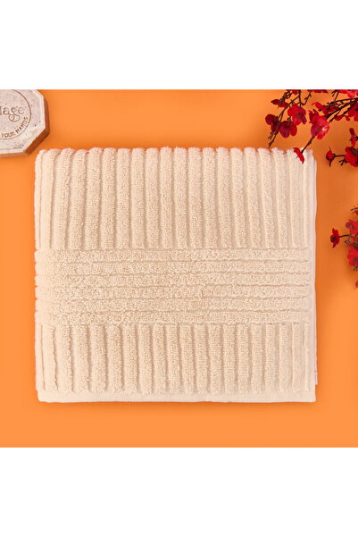 ASPARTAM Prosop de față din microbumbac moale - Bej - 50x90 cm