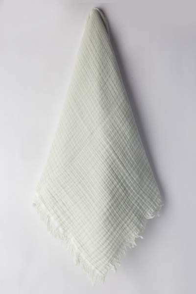 Cevval 100% Cotton with Tassel Edges 4 Layers 230 Grams 115 X100 cm Multi-Purpose Muslin Baby Blanket