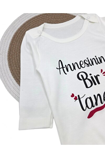 Egelite Long-Sleeved, 100% Cotton Baby Bodysuit/Onesie/Undershirt with the Print of One of the Mother's Children.