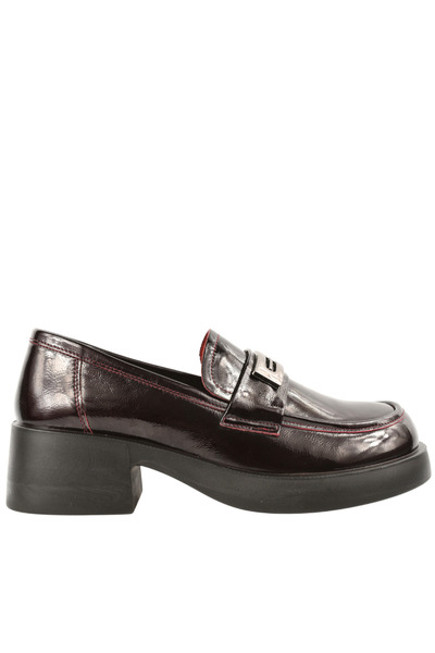 PASS Collection Pantofi sport, damă, X470009B, vișiniu, piele lăcuită, cu toc 39