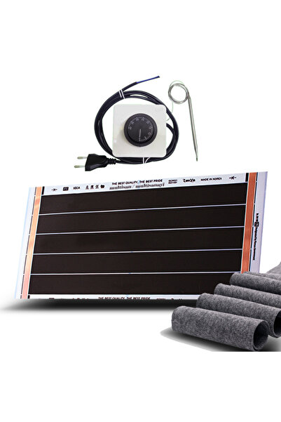 MULTİ SAN MULTİSANAYİ 25x60 Cm Karbon Isıtıcı Film Termostatlı Ve Keçeli Seçe...