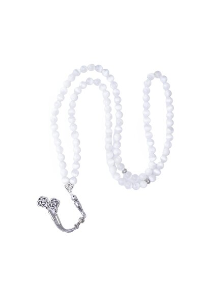 Zeynep Büyükbay Rozariu din piatră naturală de selenită 99 buc