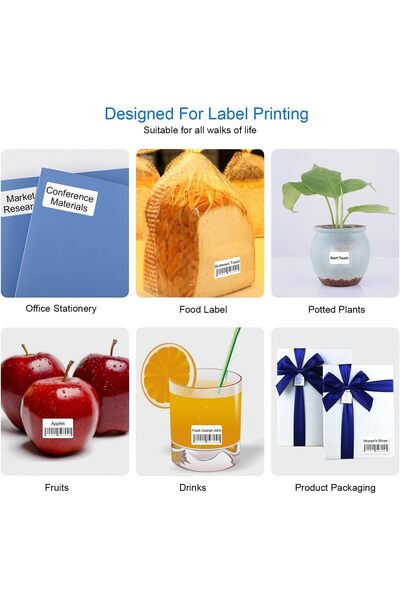 Fipka Label Printer Portable Wireless BT Thermal Label Maker Sticker Printer with RFID Recognition