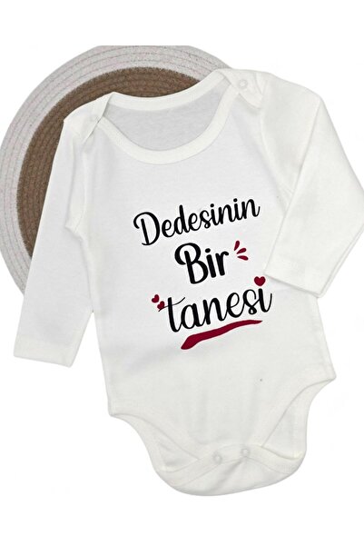 Egelite Long-Sleeved, 100% Cotton Baby Snap-On Bodysuit / Romper / Undershirt with the Print of One of His Grandfather's Children.