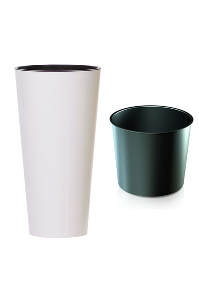 Other Doniczka wysoka Tubus slim shine DTUS400S | Biały