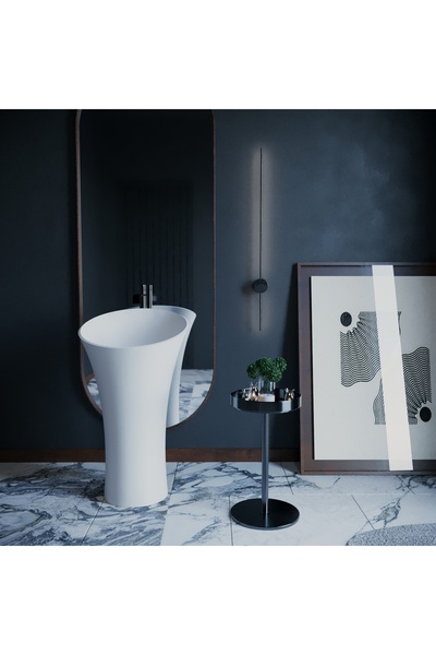 CORİAN AKRİLİK Monoblok Vortex Solid Banyo Lavabosu