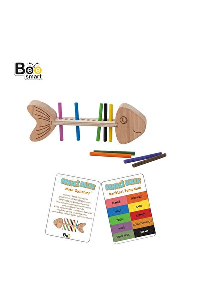 Bee Smart Renkli Balık Oyunu Örüntü ve Dizme Oyunu Montessori