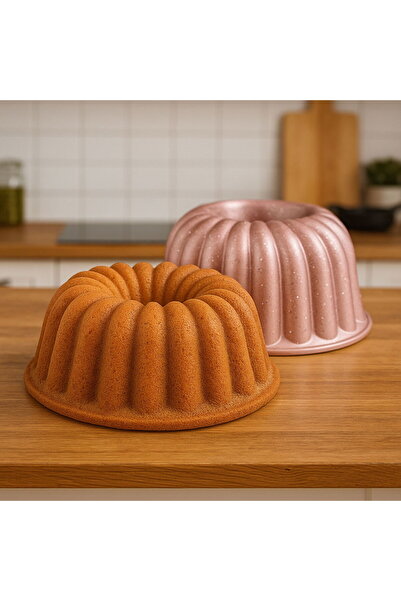 ASPARTAM قالب كيك سميك من مطبخ نيرفانا - وردي - 24 سم