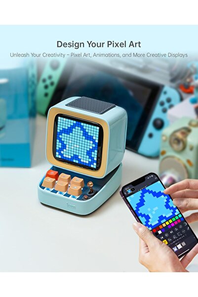 DIVOOM Ditoo Retro Pixel Art Bluetooth Speaker