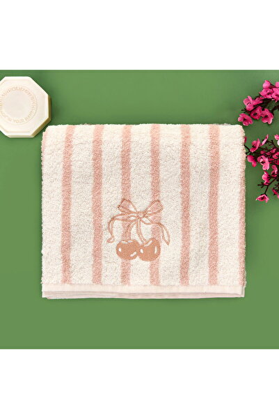 ASPARTAM Prosop moale Bemba - Ecru / Roz - 50x90 cm