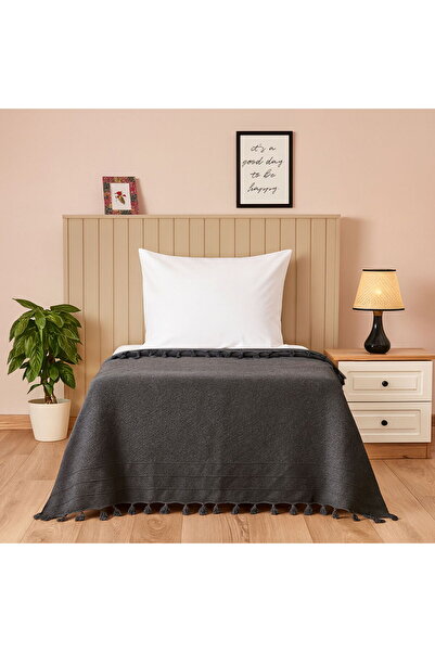 ASPARTAM Κάλυμμα κρεβατιού Soft Arven Μονό - Ανθρακί - 160x230 cm