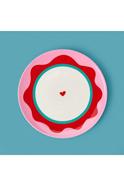 MATMEL Kitchen Granny Dessert Plate - Pink / Red - 19 cm