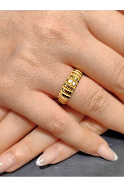 nasipkuyumcu BASAMAK 14 AYAR ALTIN FANTAZİ YÜZÜK YZ002844