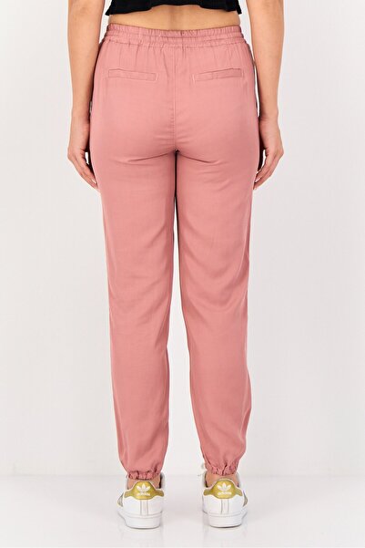 Reiko Women Regular Fit Plain Jogger Pants, Old Rose