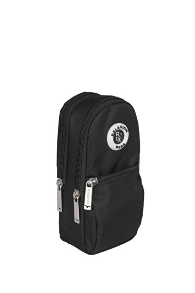 Relaxion Double Compartment Vienna Luxury Black Pen Bag/Pen Holder (150)