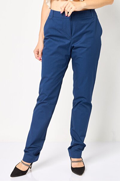 Lacoste Women Regular Fit Solid Chino Pants, Navy