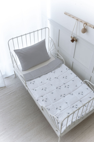 Tuğba Kuğu Organik Baskılı Montessori (100x200 Cm) Yorgan Seti - Iconic Seris...