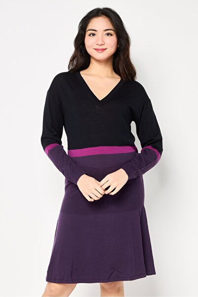 Lacoste Women Solid Midi Dress, Multicolor