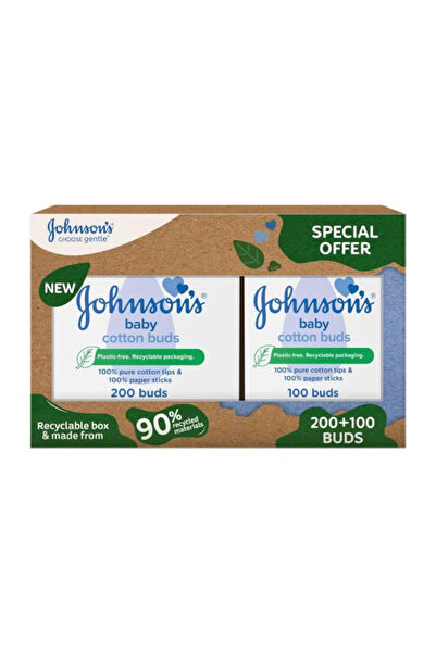 Johnson Johnson's Cotton Buds Free 200+100