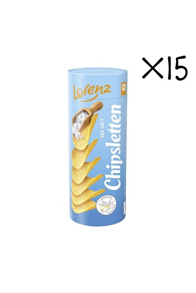 LORENZ Chipsletten Sea Salt Patates Cipsi 100 G x15