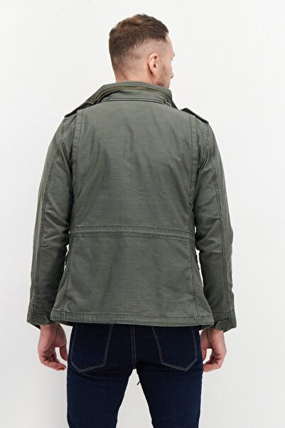 Alpha Industries Men Plain Motor Jacket, Olive