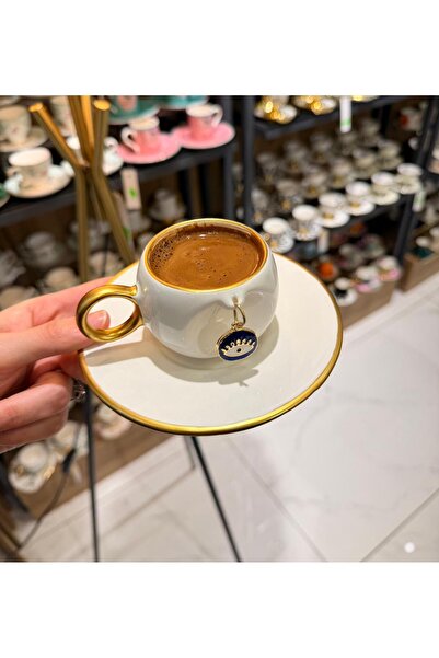 Onedekor 6'L Şans Yudumu Gold Coffee Cup